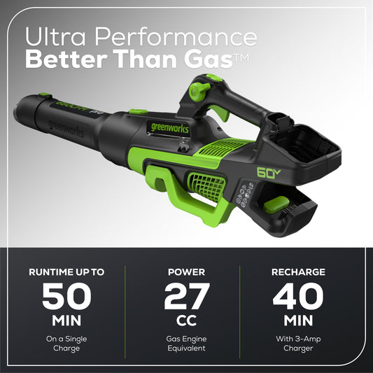 60V Cordless Battery 3PC Handheld Combo Kit, String Trimmer, Blower and Hedge Trimmer, (1) 2.5 Ah Battery and Charger