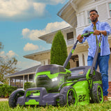 OPEN BOX 60V 22" Cordless Battery Self-Propelled Lawn Mower, 8.0 Ah Battery and 6A Charger, LM2206S