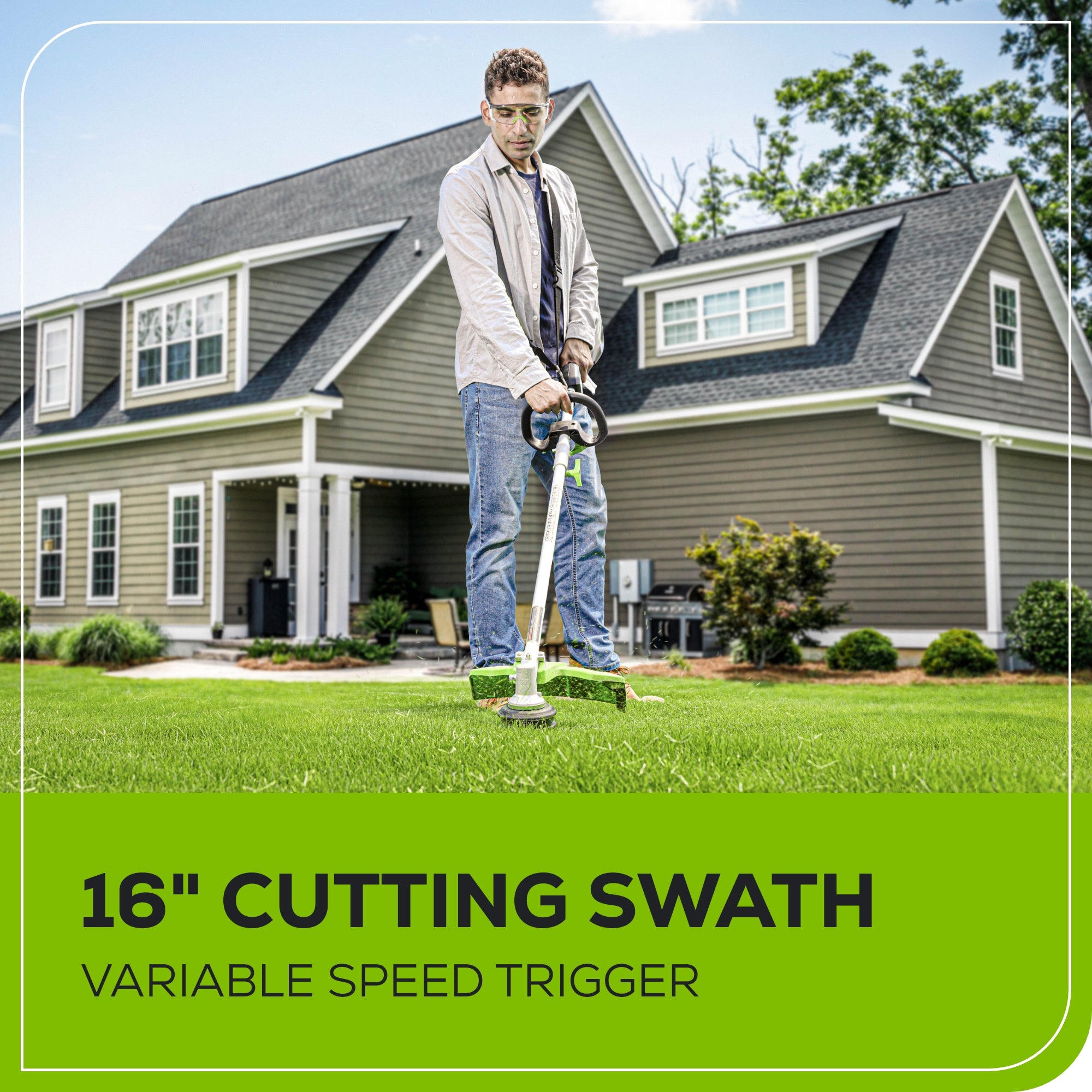 80V 16" Gen 2 Brushless Cordless String Trimmer (Attachment Capable): (1) 2.5 Ah Battery, (1) 4A Rapid Charger