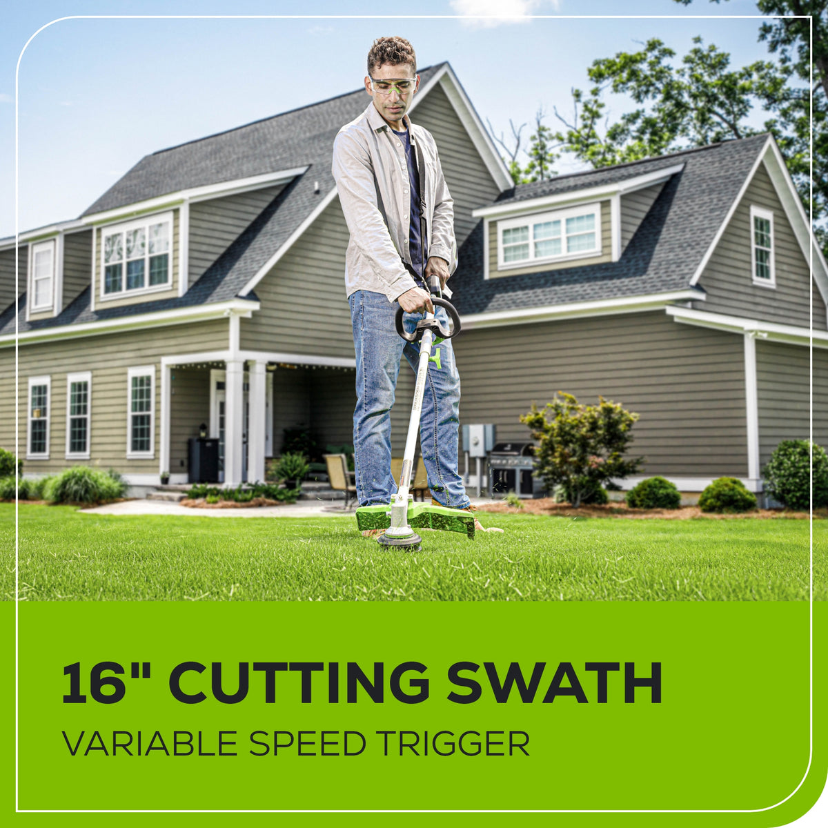 80V 16" Gen 2 Brushless Cordless String Trimmer (Attachment Capable): (1) 2.5 Ah Battery, (1) 4A Rapid Charger