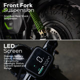 60V STEALTH Series Electric Mini-Bike: (2) 8.0 Ah Batteries and Dual-Port Rapid Charger