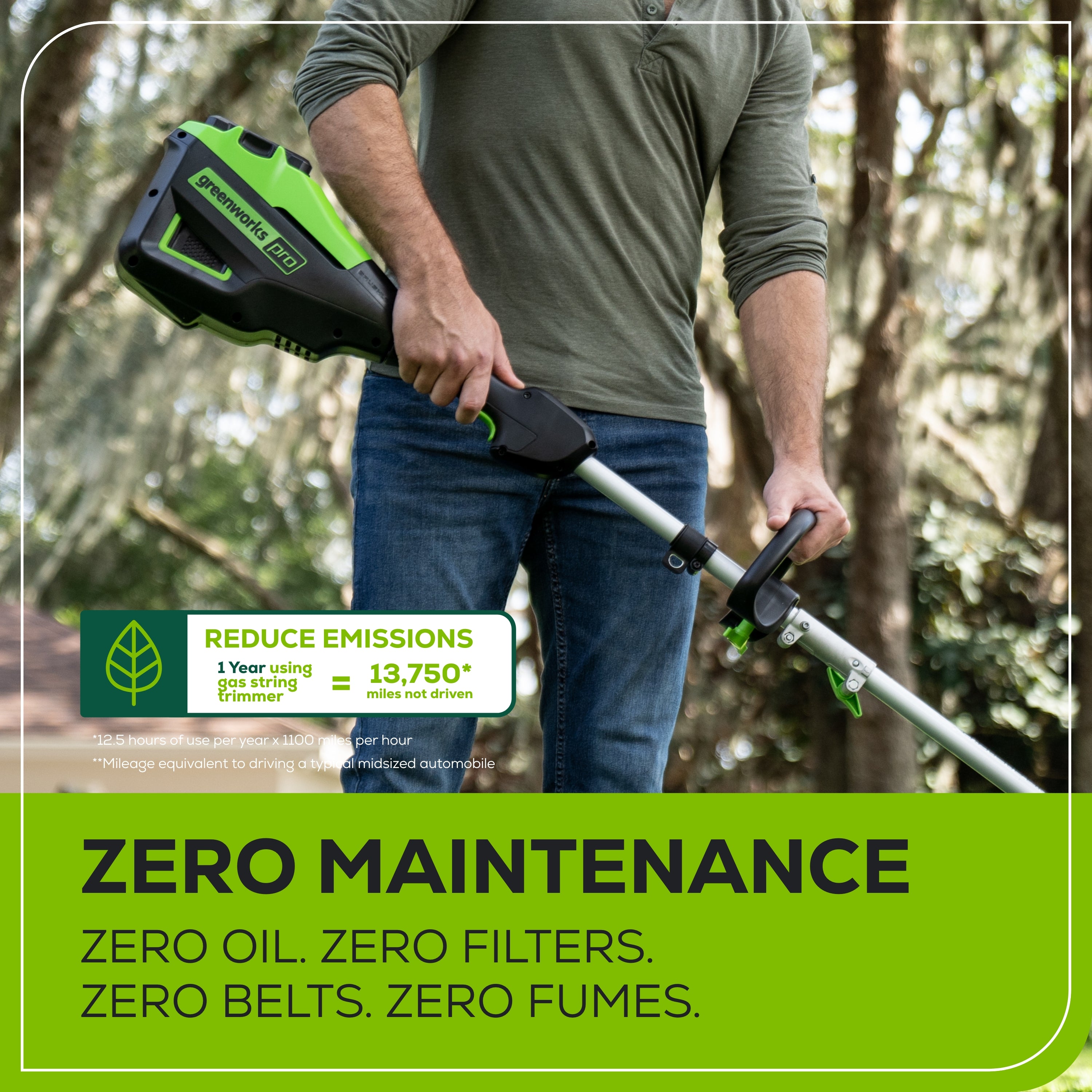 60V 16" Brushless Cordless Battery String Trimmer (Attachment Capable): (1) 4.0 Ah Battery, (1) 3A Charger, (1) Shoulder Strap