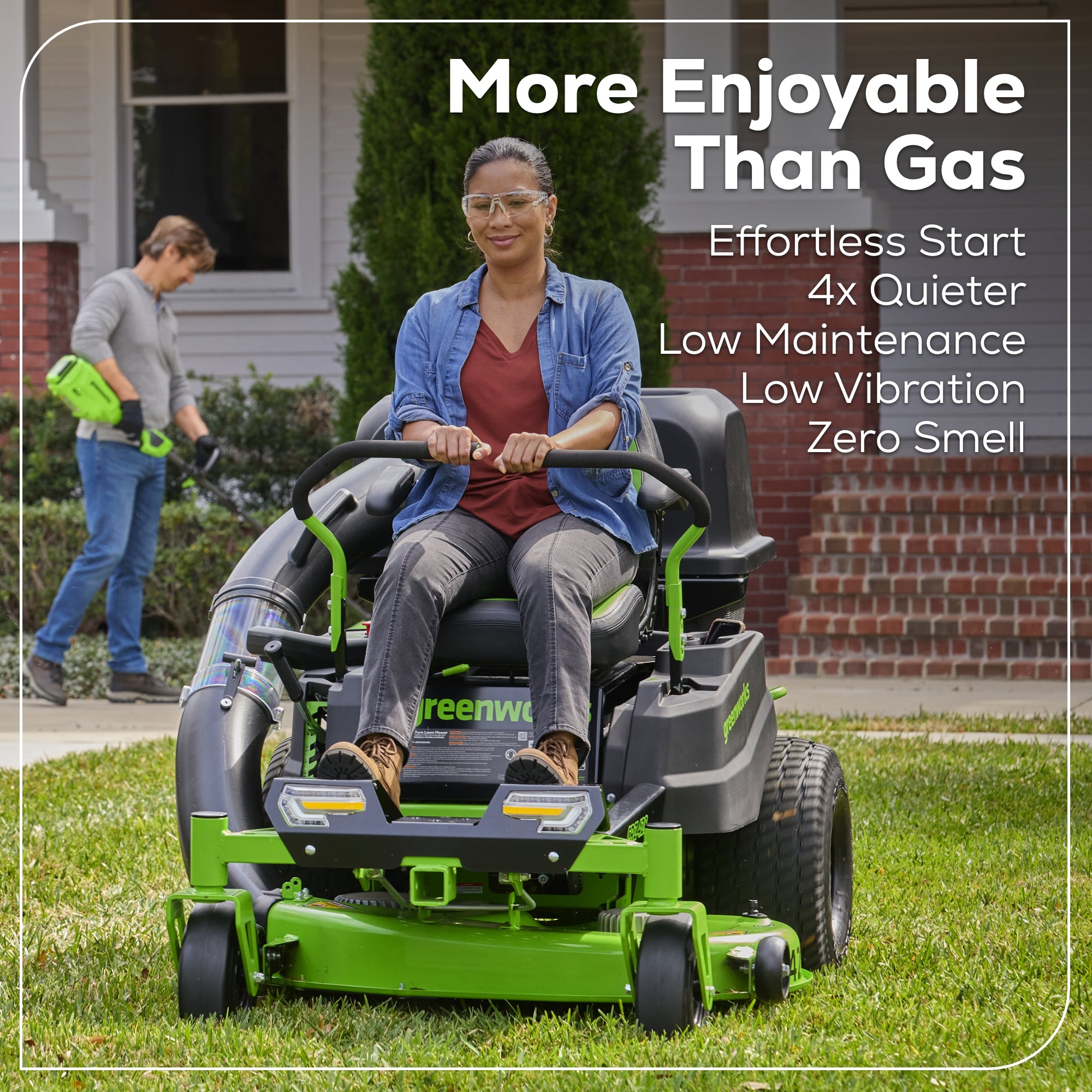 60V 42" Electric CrossoverZ Zero Turn Mower with (4) 8 Ah Batteries and (2) Dual-Port Turbo Chargers, CRZ4262