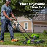 60V 19" Cordless Battery Push Lawn Mower w/ 5.0Ah Battery & Charger, LM1906