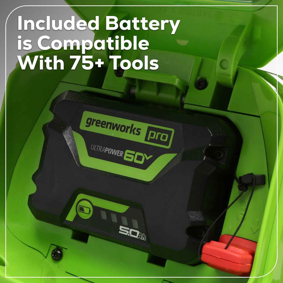 60V 19" Cordless Battery Push Lawn Mower w/ 5.0Ah Battery & Charger, LM1906