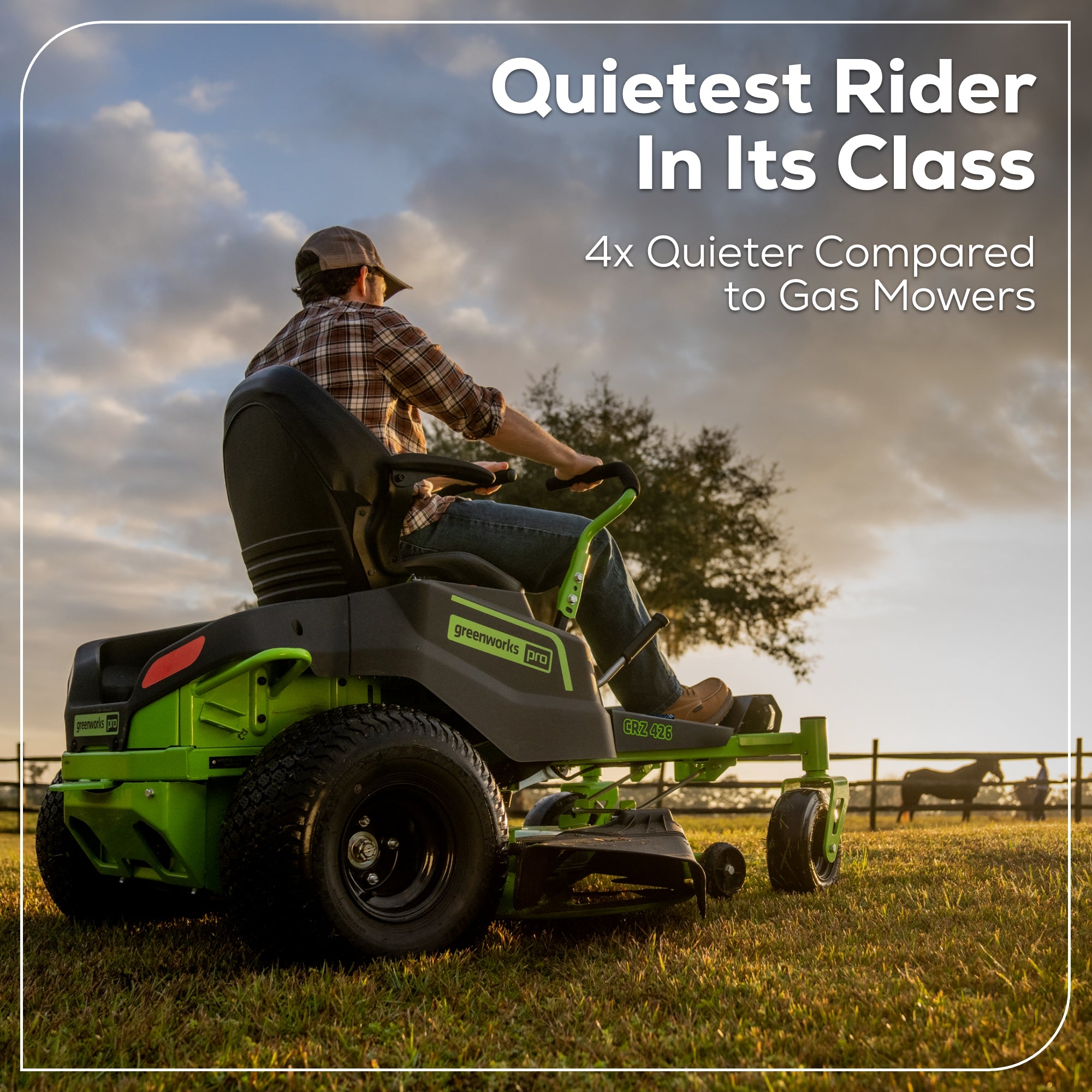 RENEWED 60V 42" Electric CrossoverZ Zero Turn Mower with (6) 8 Ah Batteries and (3) Dual-Port Turbo Chargers, CRZ4261