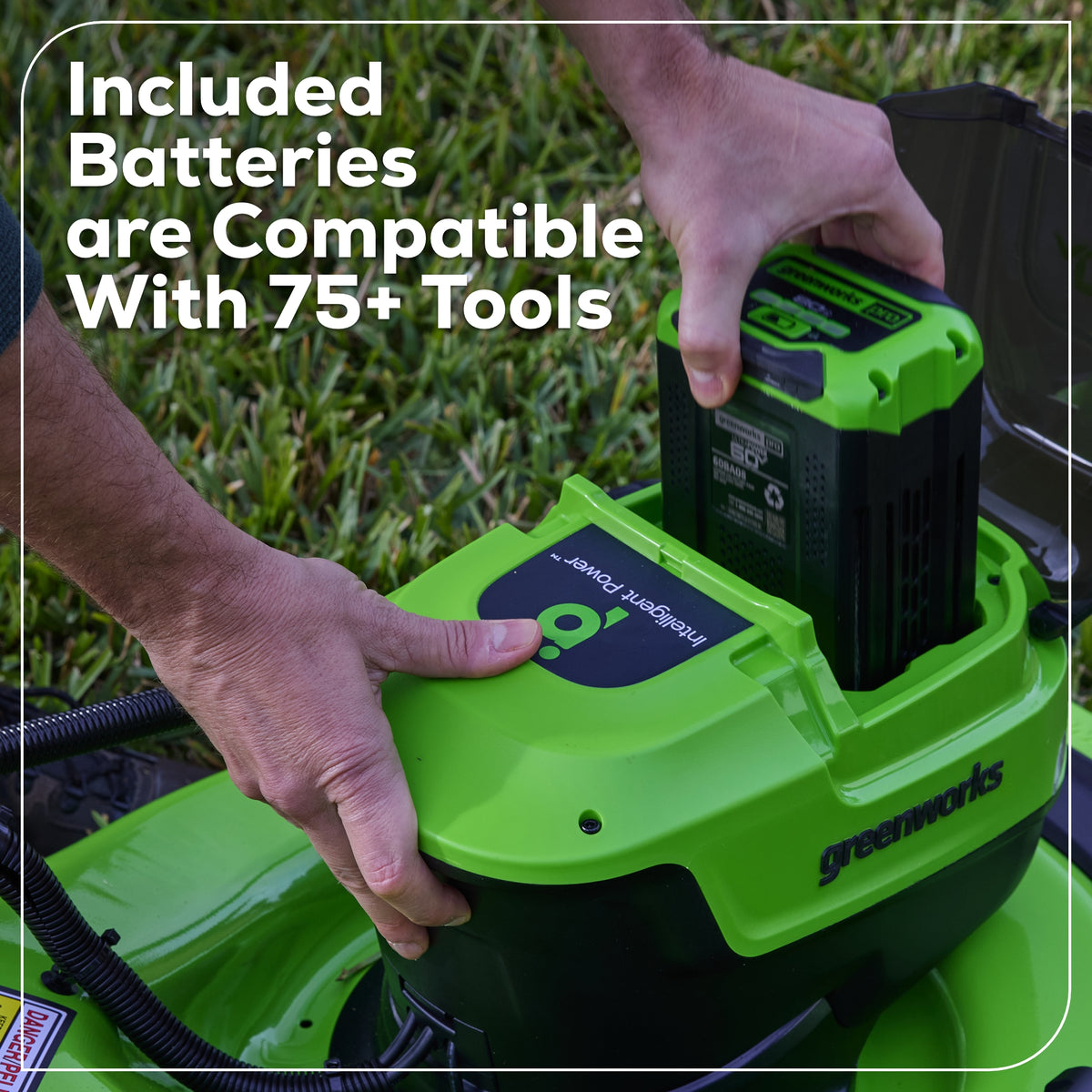 OPEN BOX 60V 21" Cordless Battery Dual Blade Self-Propelled Mower, (1) 8Ah battery and 6A Charger, LM2146S