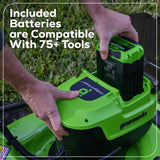 OPEN BOX 60V 21" Cordless Battery Dual Blade Self-Propelled Mower, (1) 8Ah battery and 6A Charger, LM2146S