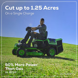 60V 30” CrossoverT Riding Lawn Tractor with (2) 8.0 Ah, (2) 4.0 Ah Batteries & 600-Watt Charger, CRT3061
