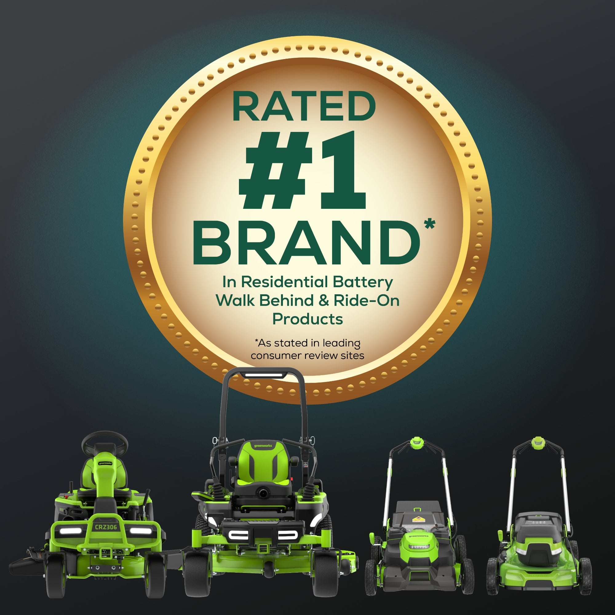 RENEWED 60V 42" Electric CrossoverZ Zero Turn Mower with (6) 8 Ah Batteries and (3) Dual-Port Turbo Chargers, CRZ4261
