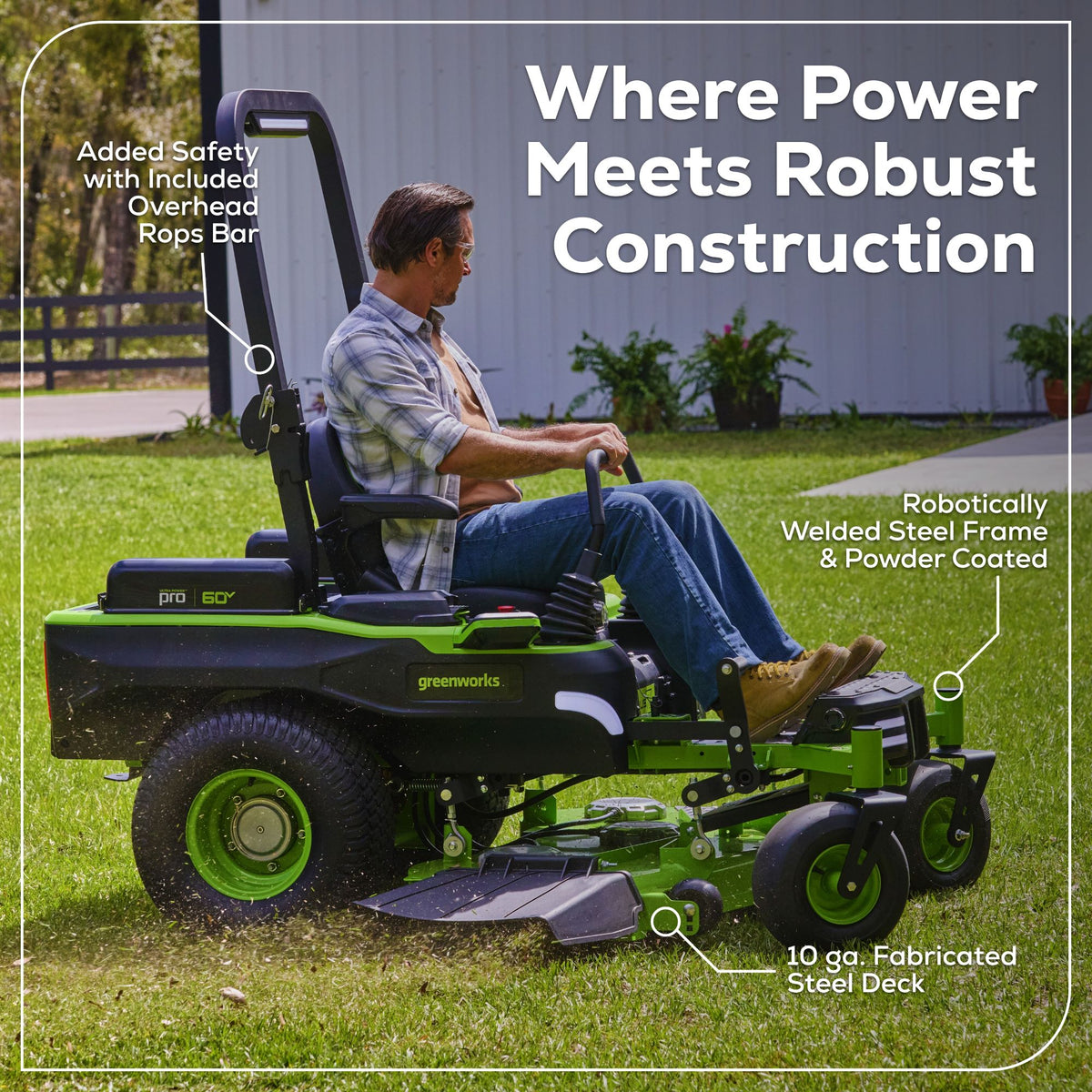 60V 60" MaximusZ Zero Turn: (2) 20.0 Ah, (4) 8.0 Ah Batteries and 1.5kW Charger, MZ6061