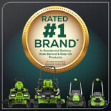 60V 54" MaximusZ Zero Turn Riding Mower: (2) 20.0 Ah (2) 8.0 Ah and (2) 4.0 Ah Batteries and 1.5kW Charger, MZ5461