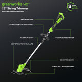 40V 15" Gen 2 Cordless Battery String Trimmer (Tool Only)