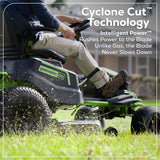 60V 42" Cordless Battery CrossoverT Riding Lawn Mower: (6) 8.0 Ah Batteries and (3) Dual-Port Turbo Chargers, CRT4261