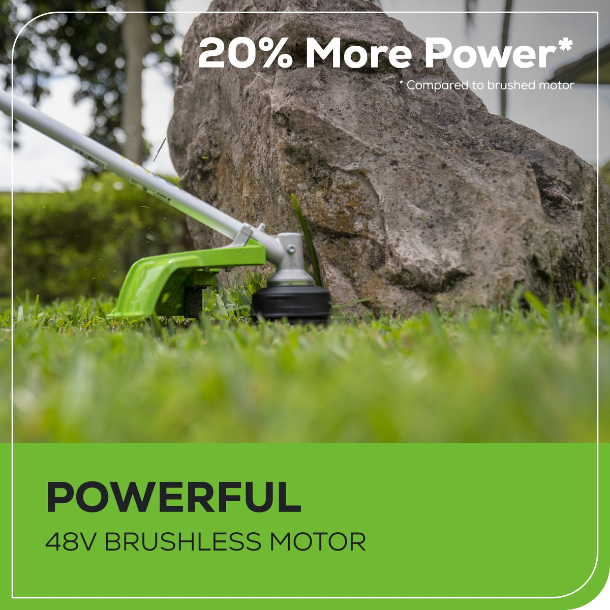 48V (24V x 2) 16" Cordless Battery String Trimmer (Attachment Capable): (2) 4.0 Ah USB Batteries and Dual-Port Charger