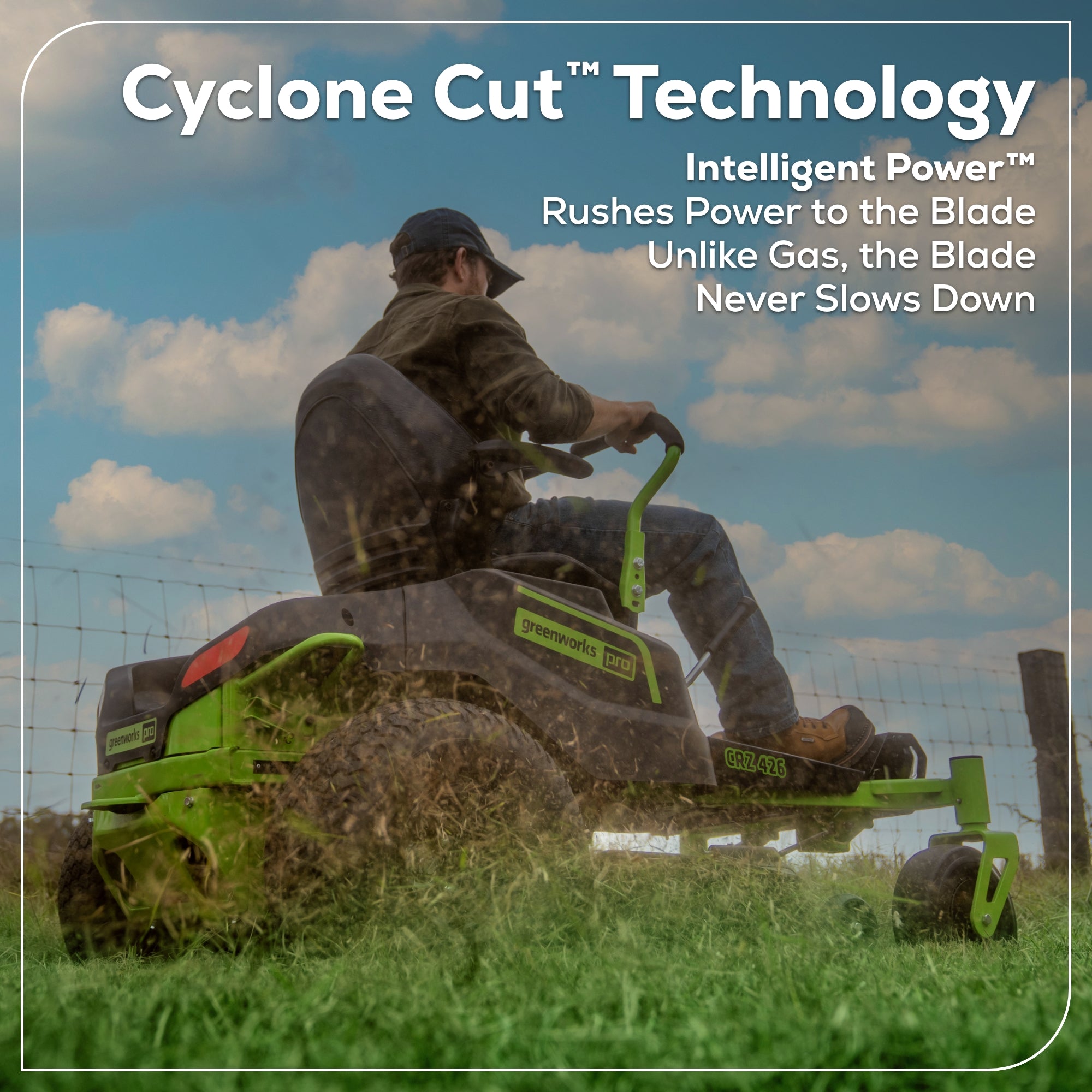 RENEWED 60V 42" Electric CrossoverZ Zero Turn Mower with (6) 8 Ah Batteries and (3) Dual-Port Turbo Chargers, CRZ4261