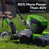 60V 19" Cordless Battery Push Lawn Mower w/ 5.0Ah Battery & Charger, LM1906
