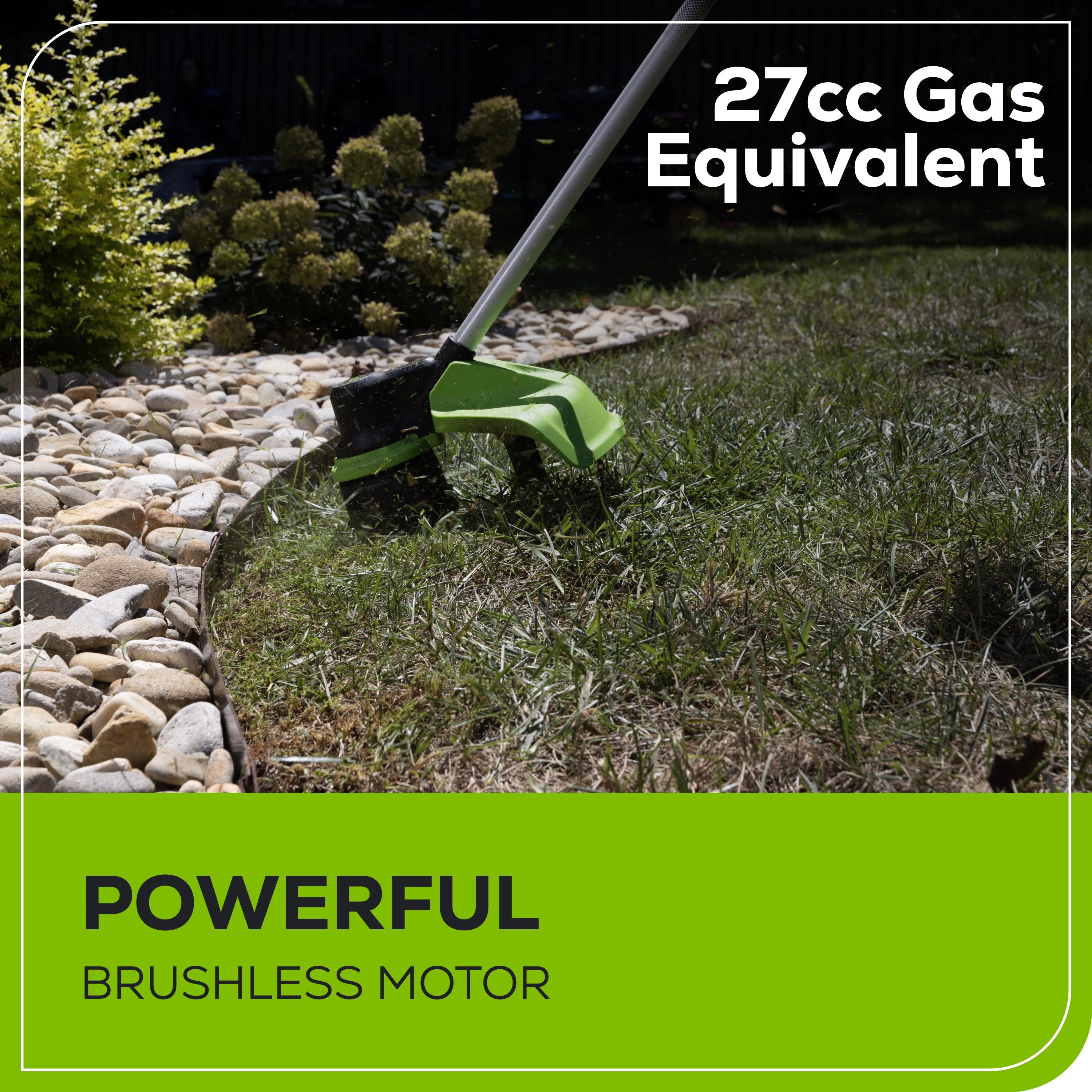 60V 16" Cordless Battery String Trimmer w/ 2.5Ah Battery and 3A Charger