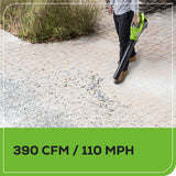 40V 12" Cordless String Trimmer and 390CFM Leaf Blower Combo Kit w/ 2.0Ah Battery & Charger