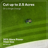 RENEWED 60V 42" Electric CrossoverZ Zero Turn Mower with (6) 8 Ah Batteries and (3) Dual-Port Turbo Chargers, CRZ4261