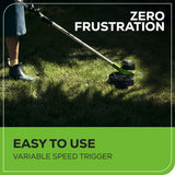 40V 12" Cordless Battery String Trimmer (Tool Only)