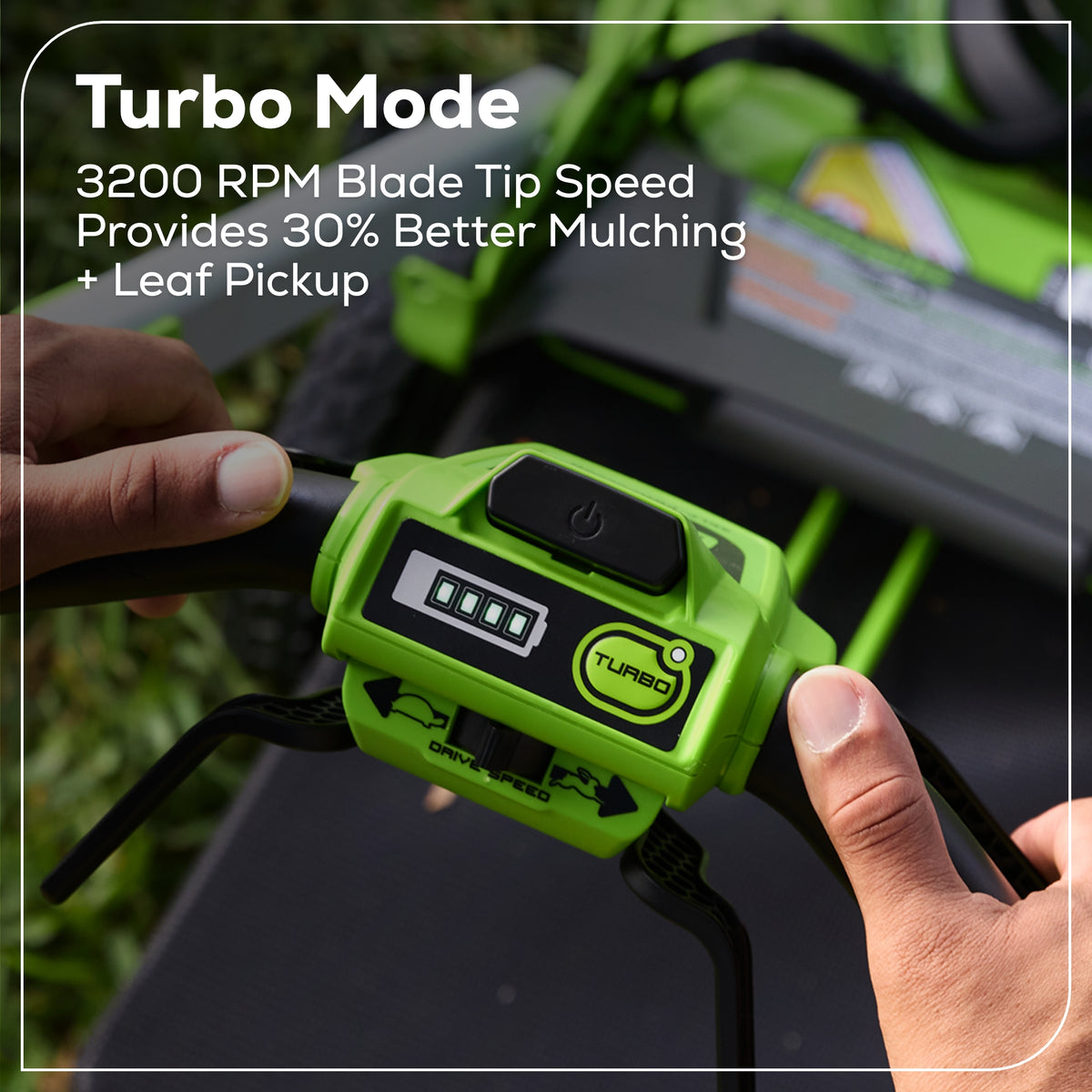 OPEN BOX 60V 21" Cordless Battery Dual Blade Self-Propelled Mower, (1) 8Ah battery and 6A Charger, LM2146S