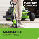 60V 8" Brushless Cordless Battery Edger Black Shaft: (1) 2.5 Ah Battery, (1) 3A Charger