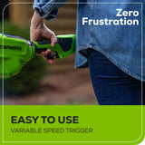 60V 8" Brushless Cordless Battery Edger: (1) 2.5 Ah Battery, (1) 3A Charger