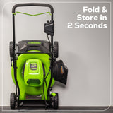 60V 19" Cordless Battery Push Lawn Mower w/ 5.0Ah Battery & Charger, LM1906