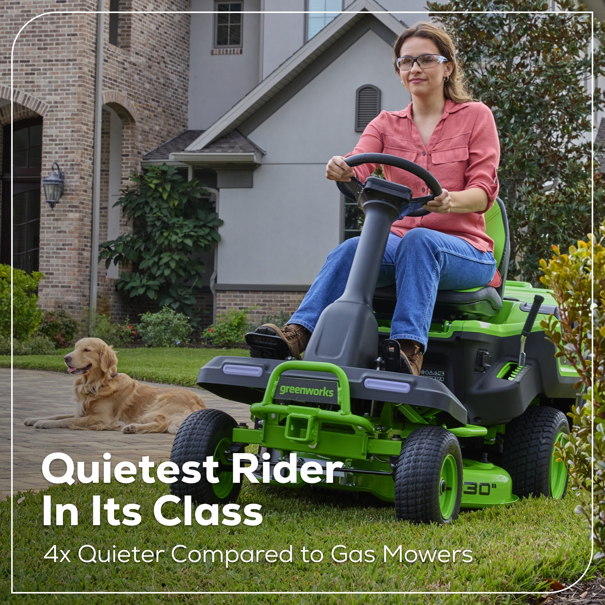 60V 30” CrossoverT Riding Lawn Tractor with (2) 8.0 Ah, (2) 4.0 Ah Batteries & 600-Watt Charger, CRT3061