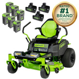 RENEWED 60V 42" Electric CrossoverZ Zero Turn Mower with (6) 8 Ah Batteries and (3) Dual-Port Turbo Chargers, CRZ4261