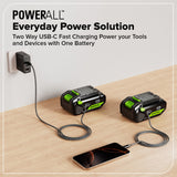 24V 4.0 Ah 21700 Battery with Bi-Directional USB-C Port