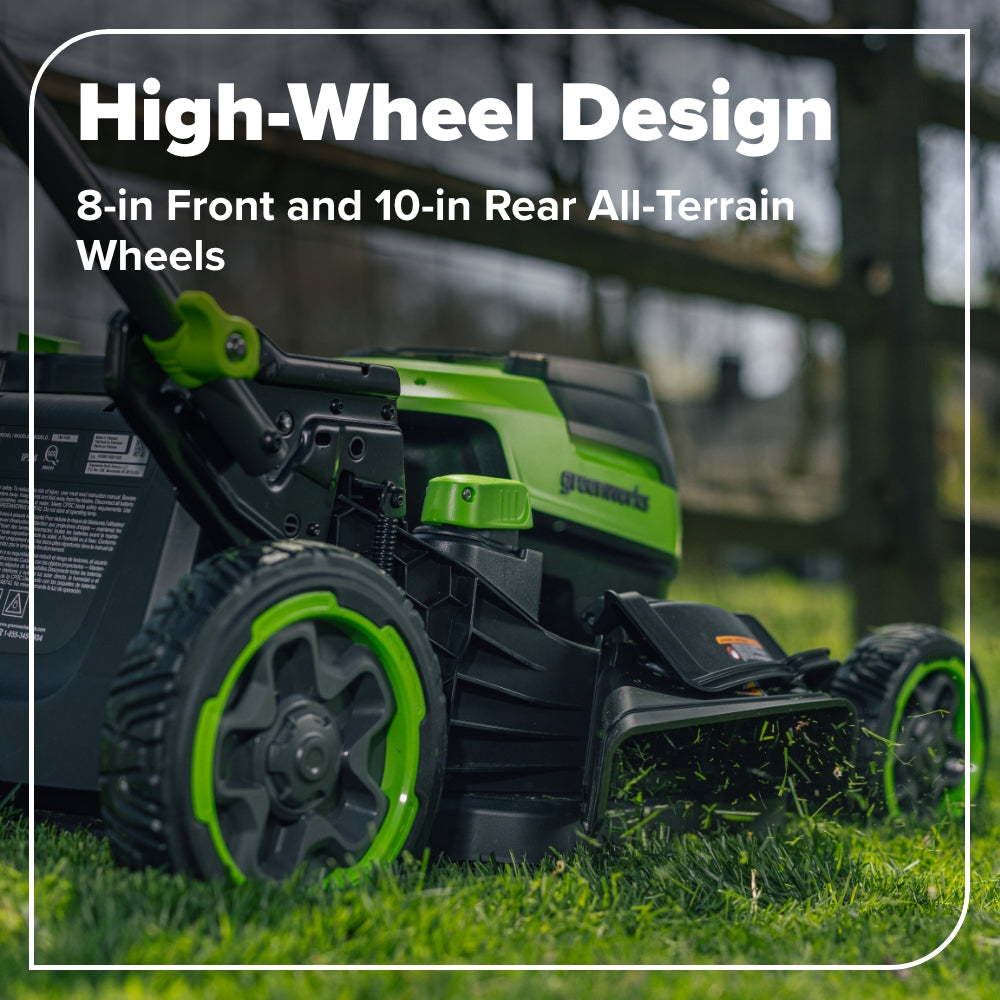 80V 21" Cordless Battery 4-in-1 Self-Propelled Mower: (1) 4.0Ah,(1) 2.0Ah Batteries & 2A Charger, LM2108S