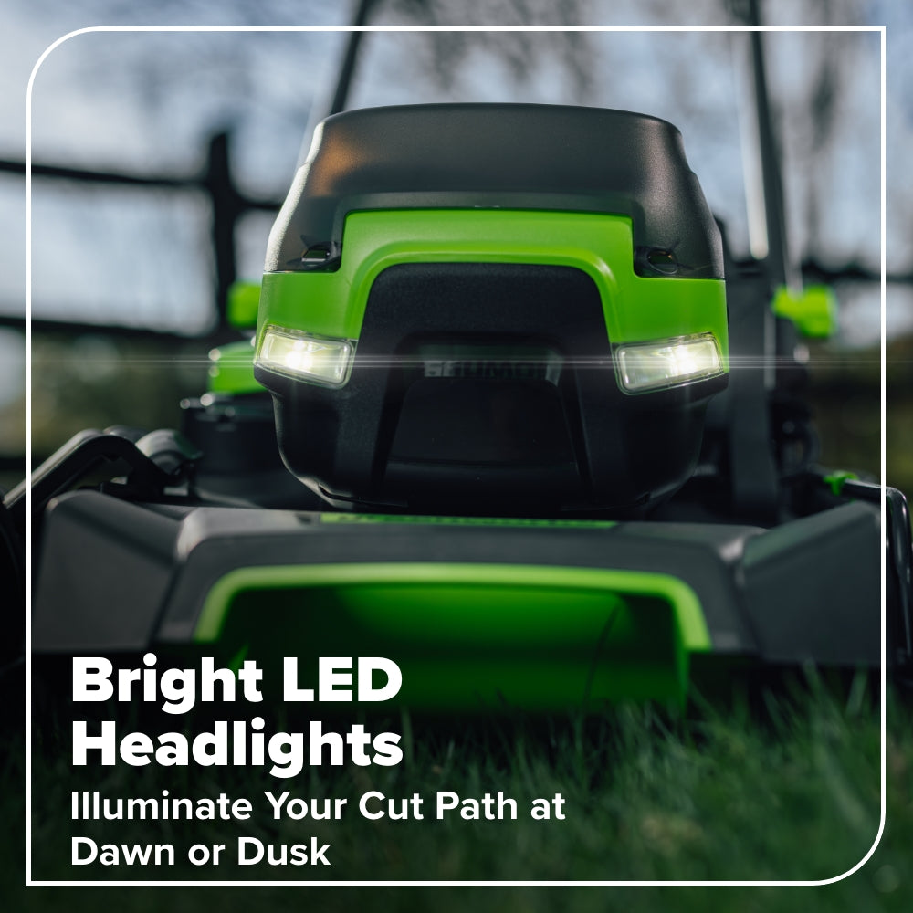 80V 21" Cordless Battery 4-in-1 Self-Propelled Mower: (1) 4.0Ah,(1) 2.0Ah Batteries & 2A Charger, LM2108S