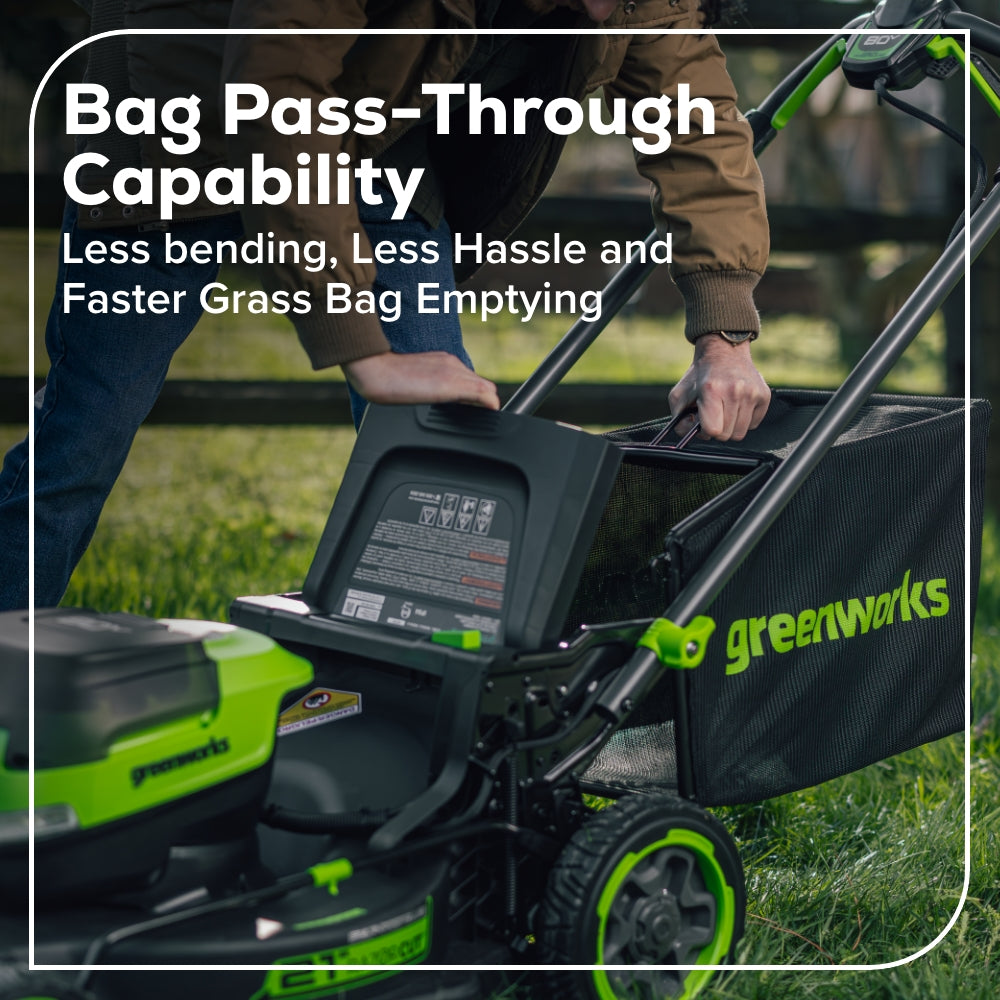 80V 21" Cordless Battery 4-in-1 Self-Propelled Mower: (1) 4.0Ah,(1) 2.0Ah Batteries & 2A Charger, LM2108S