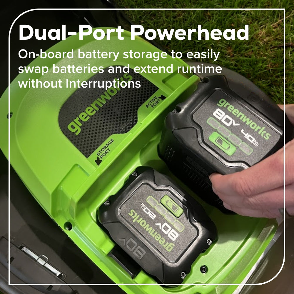 80V 21" Cordless Battery 4-in-1 Self-Propelled Mower: (1) 4.0Ah,(1) 2.0Ah Batteries & 2A Charger, LM2108S