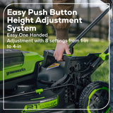 80V 21" Cordless Battery 4-in-1 Self-Propelled Mower: (1) 4.0Ah,(1) 2.0Ah Batteries & 2A Charger, LM2108S