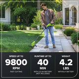 24V 10" Cordless String Trimmer (Tool Only): (20) Blades
