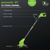 24V 10" Cordless String Trimmer (Tool Only): (20) Blades