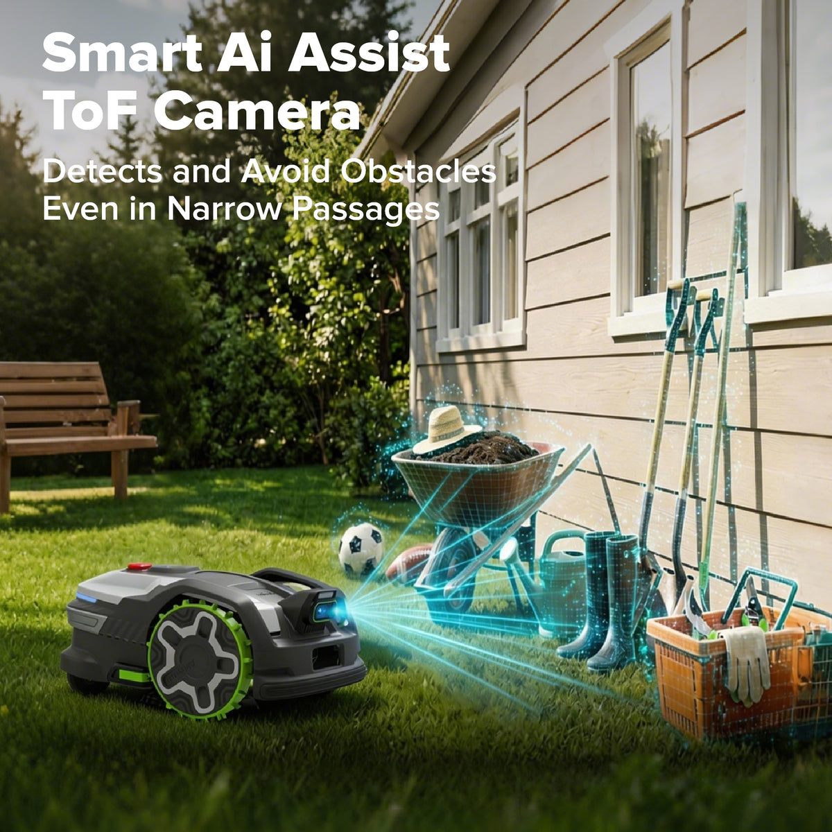 AiMowbot Wire-Free RTKVision Robotic Mower C30Z | 3/4 Acre