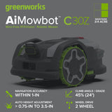 AiMowbot Wire-Free RTKVision Robotic Mower C30Z | 3/4 Acre