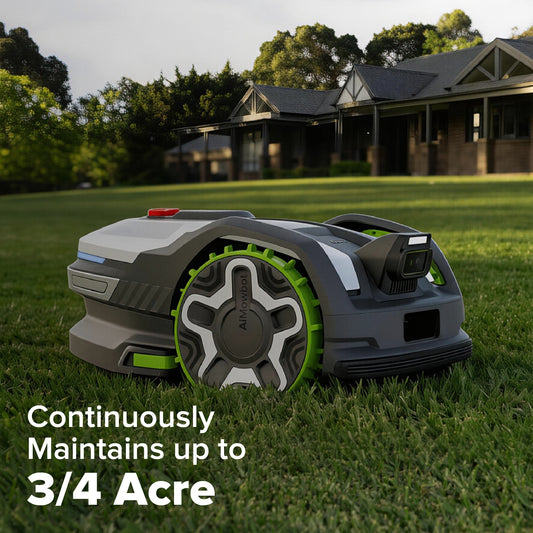 AiMowbot Wire-Free RTKVision Robotic Mower C30Z | 3/4 Acre