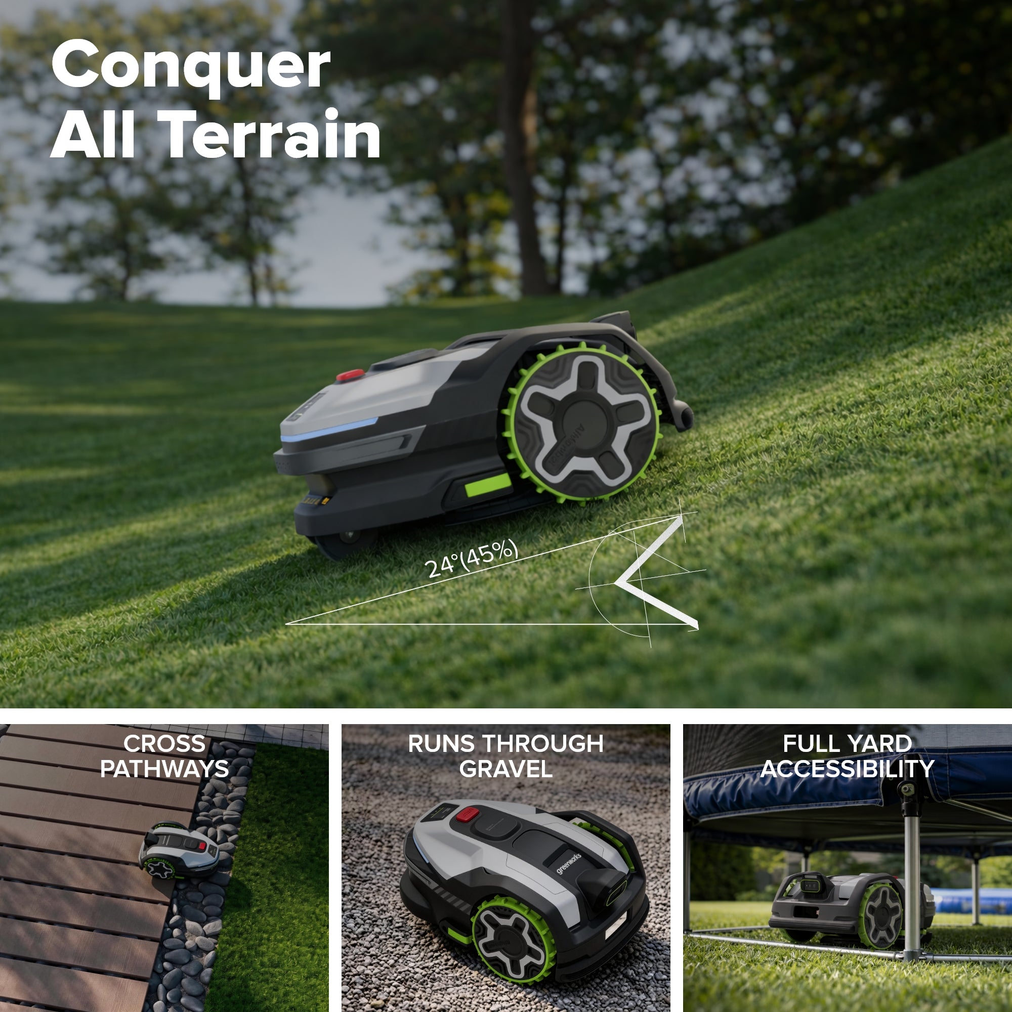 AiMowbot Wire-Free RTKVision Robotic Mower C30Z | 3/4 Acre