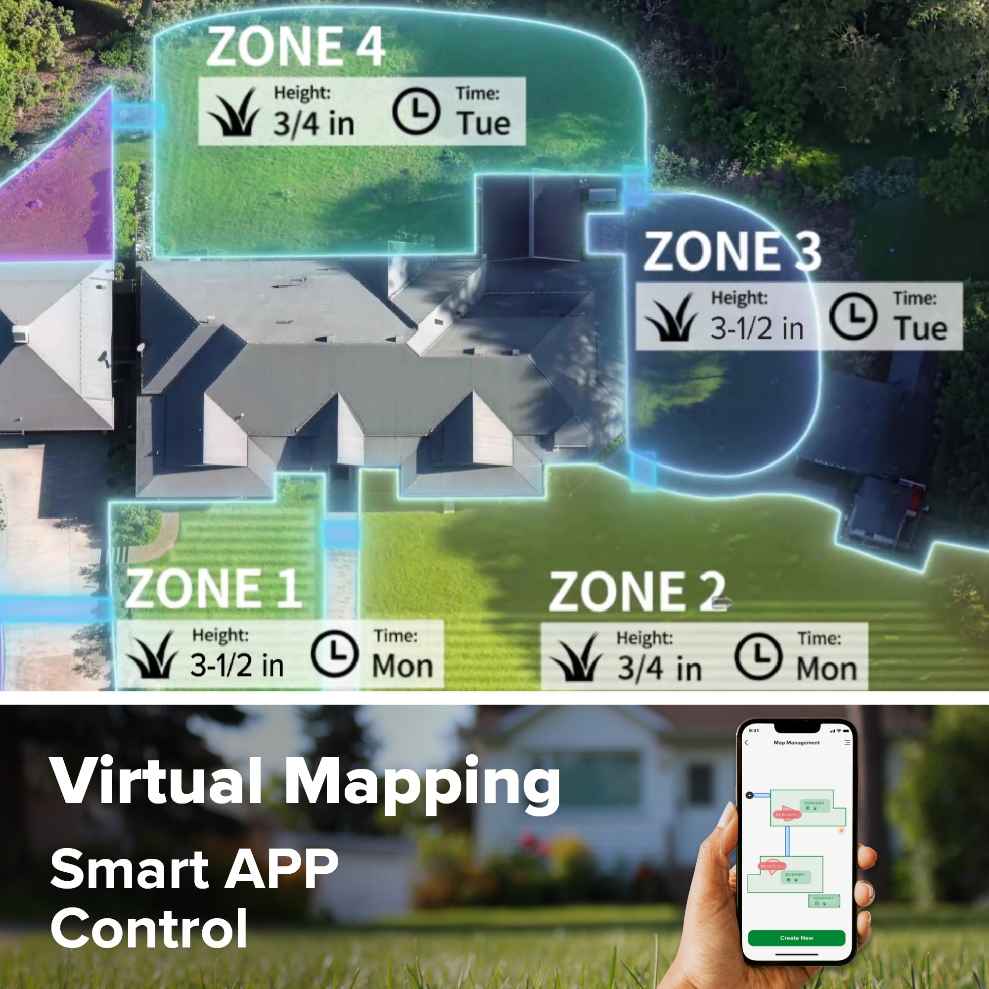 AiMowbot Wire-Free RTKVision Robotic Mower C30Z | 3/4 Acre