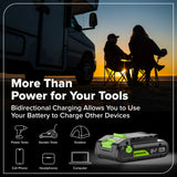 24V Brushless 1/2" 400 in/lbs Drill / Driver and 6.5" Circular Saw Combo Kit w/ (2) 2.0Ah USB-C Batteries and 65W USB-C Fast Charger