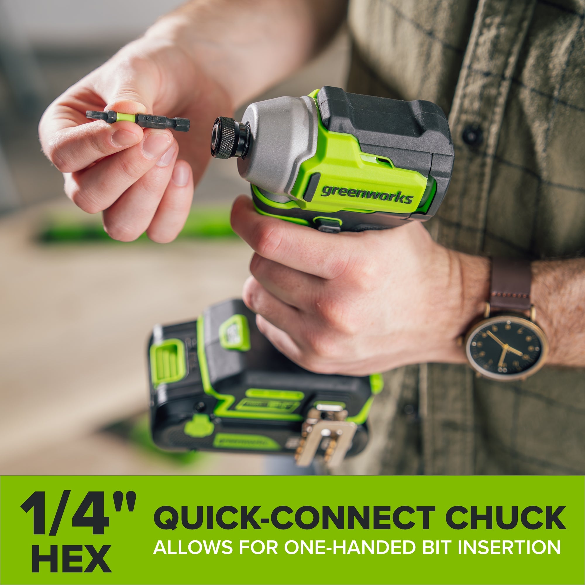 24V Cordless 280 in-lbs Drill/Driver Power Tool 4PC Combo Kit: (2) 2.0 Ah USB-C Batteries, 30W USB-C Charger Block, and 3' 100W USB-C Cable