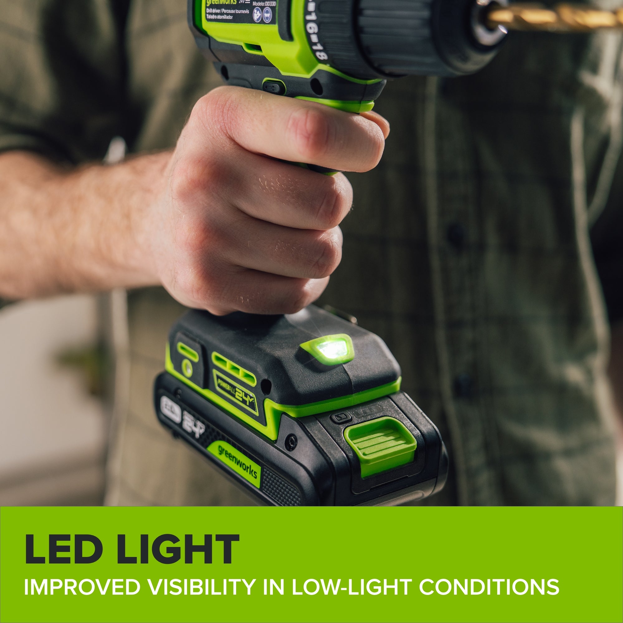 24V Cordless 280 in-lbs Drill/Driver Power Tool 4PC Combo Kit: (2) 2.0 Ah USB-C Batteries, 30W USB-C Charger Block, and 3' 100W USB-C Cable