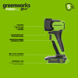 24V Cordless 280 in-lbs Drill/Driver Power Tool 4PC Combo Kit: (2) 2.0 Ah USB-C Batteries, 30W USB-C Charger Block, and 3' 100W USB-C Cable