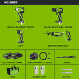24V Cordless 280 in-lbs Drill/Driver Power Tool 4PC Combo Kit: (2) 2.0 Ah USB-C Batteries, 30W USB-C Charger Block, and 3' 100W USB-C Cable
