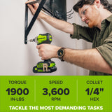 24V Cordless 280 in-lbs Drill/Driver Power Tool 4PC Combo Kit: (2) 2.0 Ah USB-C Batteries, 30W USB-C Charger Block, and 3' 100W USB-C Cable